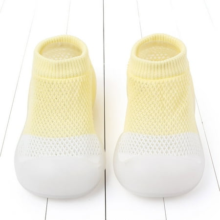 

〖Jisuan〗Baby Sneakers Baby Boy Shoes Warm Floor Girl First Rubber Cartoon Anti-Slip Socks Sole Baby Shoes