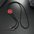 thumbnail image 4 of Punk Western Cowboy Bolo Tie Stone Necktie Necklace Costume Accessory, 4 of 12