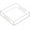 Clear, variant on Glossy White Sturdy Acrylic Serving Tray with Handles-12x20 Inch-Serving Coffee, Appetizer, Breakfast-Kitchen Countertop, Makeup Drawer Organizer, Vanity Table, Ottoman, Decorative Tray