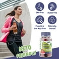 thumbnail image 3 of Health Supplied Fiber Prebiotic Gummies Sugar Free, Keto Friendly | Gut Cleansing, Constipation Relief | Natural Berry Flavor, 3 of 7