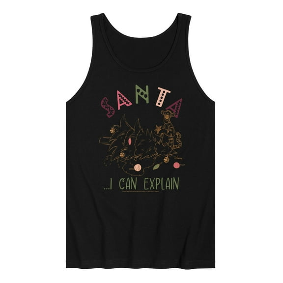Disney Winnie The Pooh - Christmas Tigger - Santa, I Can Explain - Men's Jersey Tank Top