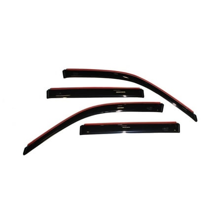 Auto VentShade (AVS) 194357 In-Channel Ventvisor Window Deflectors Fits 2001-2007 Toyota Highlander 2006-2007 Highlander Hybrid 4 pcs. Smoke-
