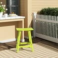 thumbnail image 2 of FADINGFREE 24" Outdoor Saddle Seat Bar Stool, Poly Plastic HDPE Adirondack Style Patio Bar Stool, Lime, 2 of 6