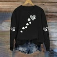 thumbnail image 4 of Ailaofu St Patricks Day Sweatshirt Women Crewneck Long Sleeve Shamrock St. patricks Shirts Tees Soft Comfy Casual Sweatshirts Tops, 4 of 4