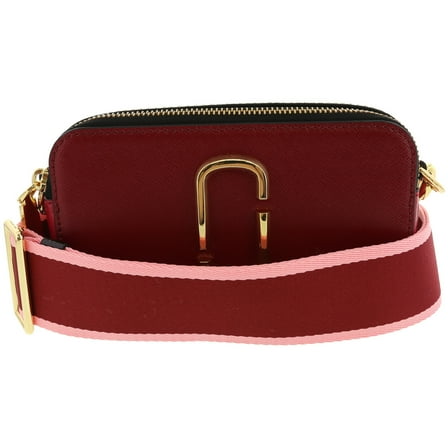 Marc Jacobs Snapshot Leather Shoulder Bag - Red Multi