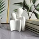 thumbnail image 1 of CaiYueKe Romantic Couple Statue Black and White Figurine Modern Home Decor Sculpture Wedding Anniversary Gift for Bedroom Office Shelf Desktop Decoration Hanging Ornament, 1 of 7