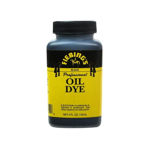Fiebings Leathercraft Pro Oil Dye 4oz Black