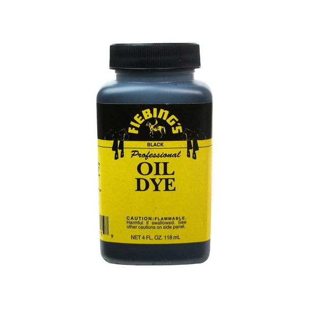 Fiebings Leathercraft Pro Oil Dye 4oz Black