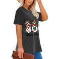 thumbnail image 6 of XCHQRTI Christmas Tree Shirt for Women Plus Size Tshirt Short Sleeve Graphic Top, 6 of 11