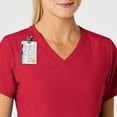 thumbnail image 6 of Wink W123 Women's Stylized V-Neck Scrub Top, Red, M Womens, 6 of 6