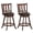 brown 25 inches, variant on Zaverox Set of 2 Wooden Counter Height Bar Stools, 360 Degree Swivel Bar Chairs with Soft Cushioned Seat for Kitchen Island Home Pub