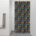 thumbnail image 2 of Multicolor Bigfoot Pattern Shower Curtain 36"x72" ,Bathroom Decorative Shower Curtains Set with 12 Hooks,Modern Waterproof Washable Shower Curtain, 2 of 6