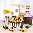 thumbnail image 5 of Supplies Birthday Cupcake Topper Mini Road Sign Cake Topper Crane Construction TYPE 3, 5 of 8
