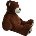 thumbnail image 3 of Anico 59" Tall (5 Feet) Giant Plush Chocolate Brown Teddy Bear with Embroidered Paws and Smiling Face, Fits in 2XL Shirt!, 3 of 6
