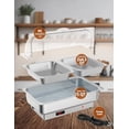 thumbnail image 4 of Lot de 2 Plats Électriques Anti-Frottement 9 QT à Température Réglable, Réchauffe-Nourriture à Dessus Roulé avec Poêle Pleine Grandeur, Serveurs et Réchauffe-Buffets en Acier Inoxydable, Réchauffe-Nourriture à Affichage de Température avec Couvercle Transparent pour Fêtes, 4 of 8