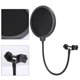 thumbnail image 4 of Protección contra el viento mejorada para grabaciones claras, ideal para uso en exteriores Paravientos de micrófono de doble capa, 4 of 8