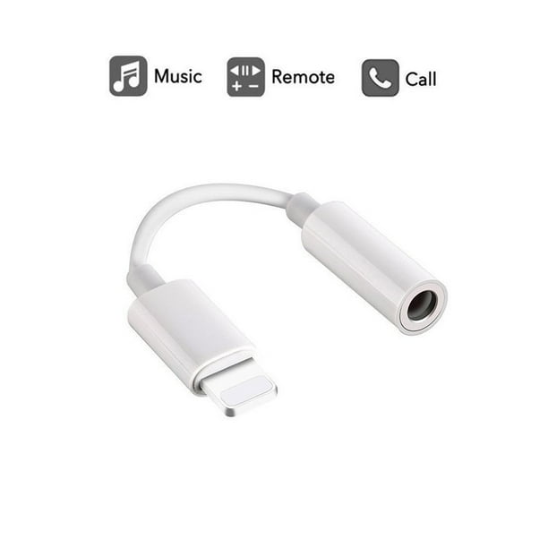 Lightning Jack Adapter, Lightning to 3.5 mm Headphone Jack Adapter