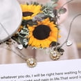 thumbnail image 6 of Turandoss 4 5 6 7 8 9 10 11 12 13 14 15 16 Year Old Birthday Gifts for Tween Teen Teenage Girl Gift Idea 14K Gold Plated Initial Sunflower Pendant Necklace Personalized Initial a-z Jewelry, 6 of 7