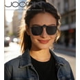 thumbnail image 4 of Joopin Polarized Clip on Sunglasses for Women Men Rimless Flip Up Anti-Glare Driving Glasses(Black), 4 of 10