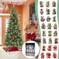 thumbnail image 2 of Dragon Advent Calendar 2025 Christmas Tree Hanging Ornaments Xmas Vacation Advent Calendar 24 Days Countdown Calendar 2D Acrylic Pendants Christmas Decorations, 2 of 8