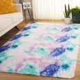 thumbnail image 2 of SAFAVIEH Rainbow Jaki Solid Shag Area Rug, Rainbow/Multi, 5' x 8', 2 of 7