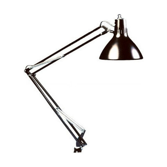 LS Task Lamp- 45in Arm with Edge Clamp- Black