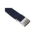 thumbnail image 3 of INSPIRE CHIC Unisex Canvas No Holes Slide Buckle Adjustable Waist Belt Navy Blue 24-34, 3 of 6