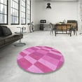 thumbnail image 3 of Ahgly Company Indoor Rectangle Patterned Violet Purple Area Rugs, 4' x 6', 3 of 6