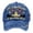 Blue, variant on Unisex Baseball Cap with Independence Day Print Soft Peak Sun Hat Outdoor Bow Life Hat