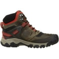thumbnail image 2 of KEEN Mens Ridge Flex Mid Height Waterproof Hiking Boot 8 Dark Olive/Ketchup, 2 of 7