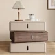 thumbnail image 2 of Mesita De Noche giratoria De madera maciza, cajón blanco moderno, mesita De Noche nórdica para Hotel, mueble moderno, 2 of 4