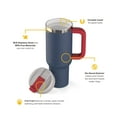 thumbnail image 4 of RTIC 40 oz Ceramic Lined Road Trip Tumbler, Leak-Resistant Straw Lid, Patriot, 4 of 9
