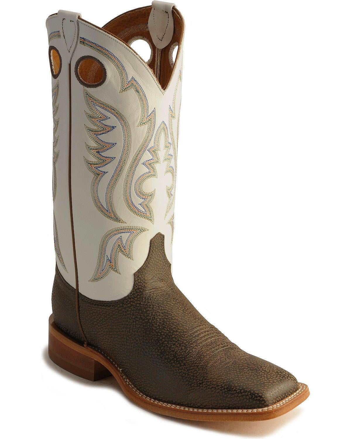 justin square toe cowboy boots