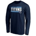 thumbnail image 2 of Men's Navy Tennessee Titans On Side Stripe Long Sleeve T-Shirt, 2 of 3