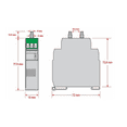 thumbnail image 4 of NOVUS 8801620050	NP785 Dif. pres. DIN Rail, RS485, 4-20mA or 0-10V, ± 50 Pa (± 0.2 inH2O), 4 of 4