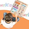 thumbnail image 3 of Personalized Montessori Toys Wooden Calendar for Kids Learning Day Month Weather, 3 of 4