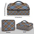 thumbnail image 3 of Iauyy Casserole Carrier for Hot Food Insulated Casserole Travel Carry Bag with Lid Food Warmer Bag for Party/Picnic,Blue and Brown Plaid, 3 of 7
