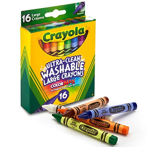 16 Colors Crayola Ultra-Clean Washable Crayons 526916 