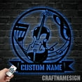 thumbnail image 5 of Craftnamesign Custom Cello Metal Wall Art LED Light, Custom Cello Player Name Sign, 5 of 5