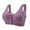 Purple, variant on Bovxnpu Summer Plus Size Top for Women, Bras for Women Underwear, Womens Style Bra Plus Size No Steel Ring Bra Front Button Bra Daily Bra 44