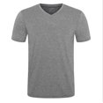 thumbnail image 2 of T-Shirts à Manches Courtes pour Hommes, Col en V, Doux et Confortables, Coupe Ajustée, Lot de 3, 2 of 5