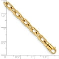 thumbnail image 3 of Solid 14K Yellow Gold 7 inch 5mm Hand Polished Fancy Link with Lobster Clasp Bracelet, 3 of 3