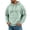DL46_Light Green, variant on Resicozy Mens Waffle Hoodies Pullover Long Sleeve Casual Fashion Sweatshirts Gym Hooded Shirt with Pocket Brown XL