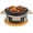 Korean stove - round CL-15 ROUND, variant on Gaderth Portable Tabletop Hibachi Charcoal Grill for Korean BBQ & Yakitori - Ceramic Enamel Stove, Adjustable Vent, Wooden Base, Cool-Touch Handle, Grid Lifter Included - CL-15 Square