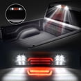 thumbnail image 2 of Xotic Tech LED High Mount 3rd Third Brake Light Replacement For 2009-2018 Dodge Ram 1500 2500 3500 Red White Rear Cab Roof Center Mount Tail Stop Cargo Lights Lamps, Smoke Lens Black Housing, 2 of 9