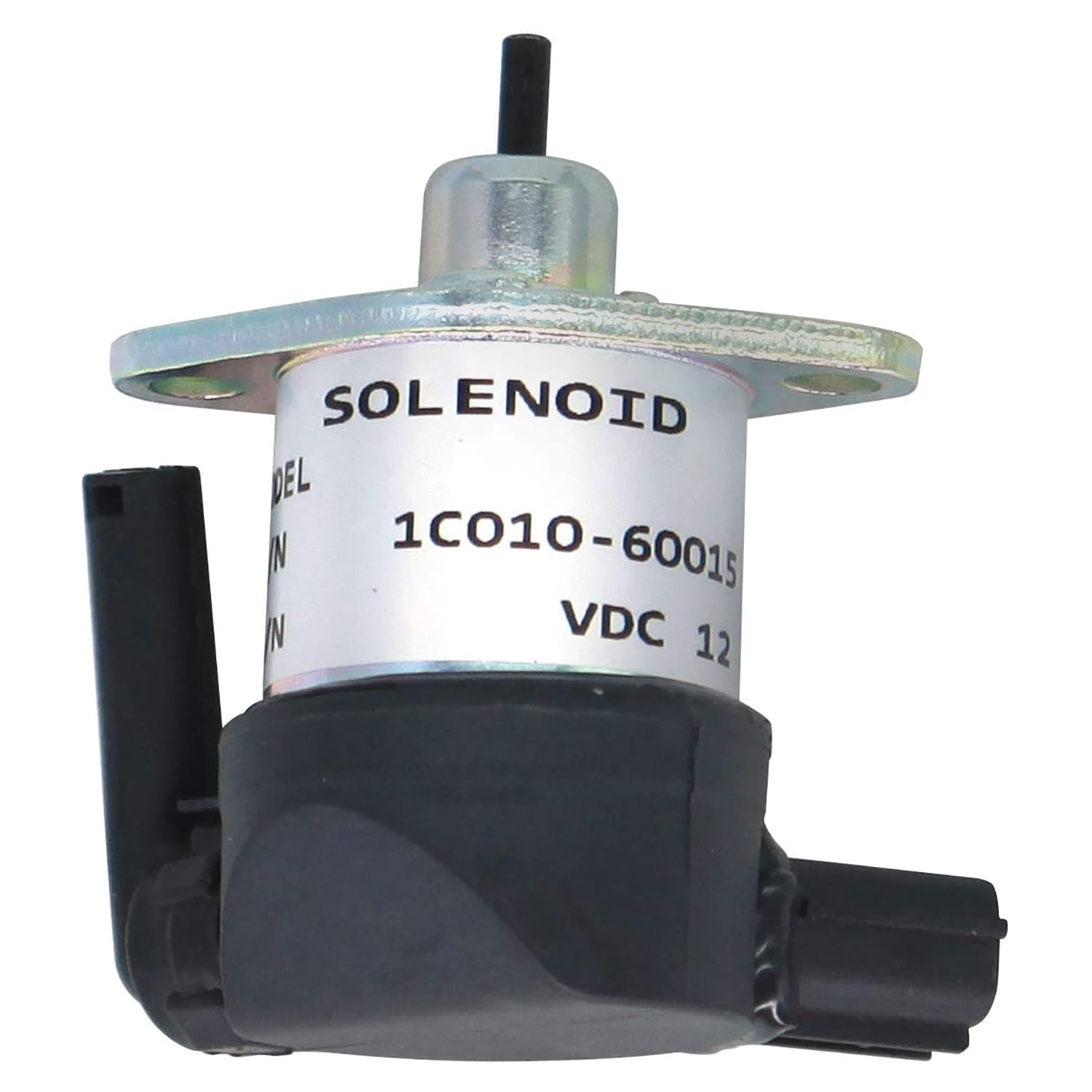Fuel Shutoff Solenoid Replace Bobcat 6680749, Kubota 1C01060015, 1C010