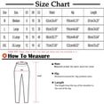 thumbnail image 2 of Womens Elastic Waist Pants Casual Loose Fit Straight Wide Leg Capris Cotton Linen Capri Pants, 2 of 9