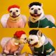 thumbnail image 5 of Peluca divertida de gato y perro, disfraz de Halloween, fiesta de Navidad, tocado para cosplay de Nochebuena (pelo negro rizado), 5 of 5