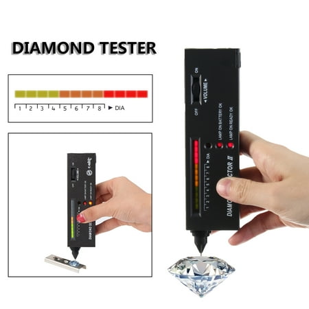 V2 Diamond Gemstone Gems Jewelry Tester Selector Tool LED Audio Portable XDUS Diamond Gem Tester Selector V2 with Case Gemstone Platform Jeweler Tool