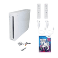 thumbnail image 1 of Nintendo Wii Gaming Console White Bundle with Just Dance 3 Game, 2 Remotes & 2 Nunchuks (Refurbished), 1 of 8